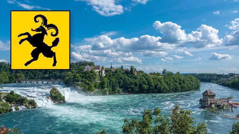 Schaffhausen Rheinfall Rhein Schloss Laufen Schlössli Wörth