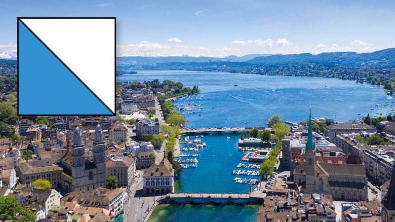 Zürich Zürichsee Grossmünster Wasserkirche Fraumünster Münsterbrücke Quaibrücke