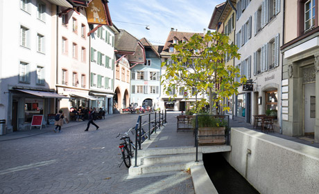 Altstadt Aarau (Foto: G. Bally / Keystone)