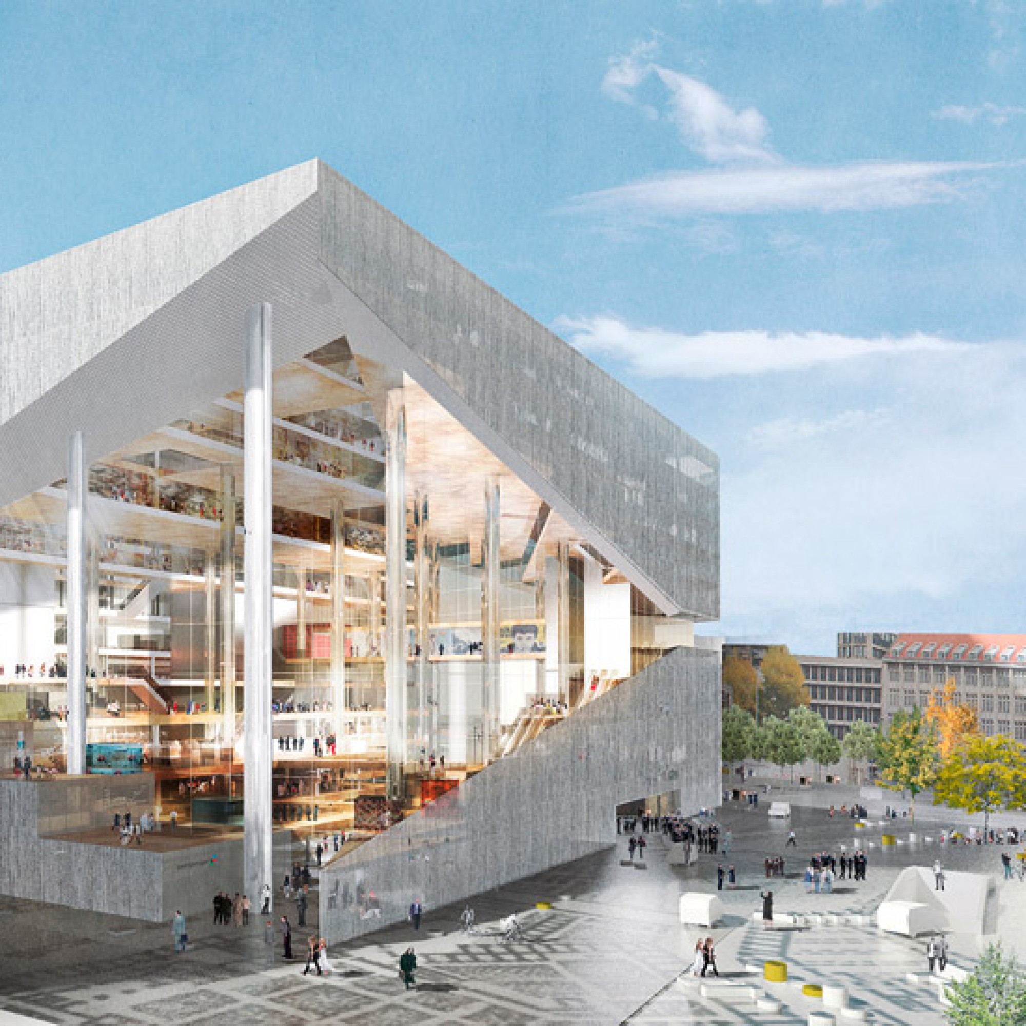 Visualisierung Mediencampus, Rem Koolhaas (Bild: PD)