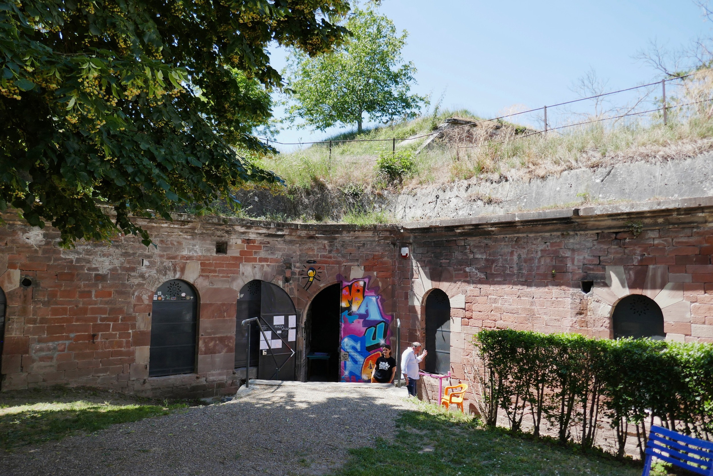 Museums-Eingang in der Festung von Neuf-Brisach