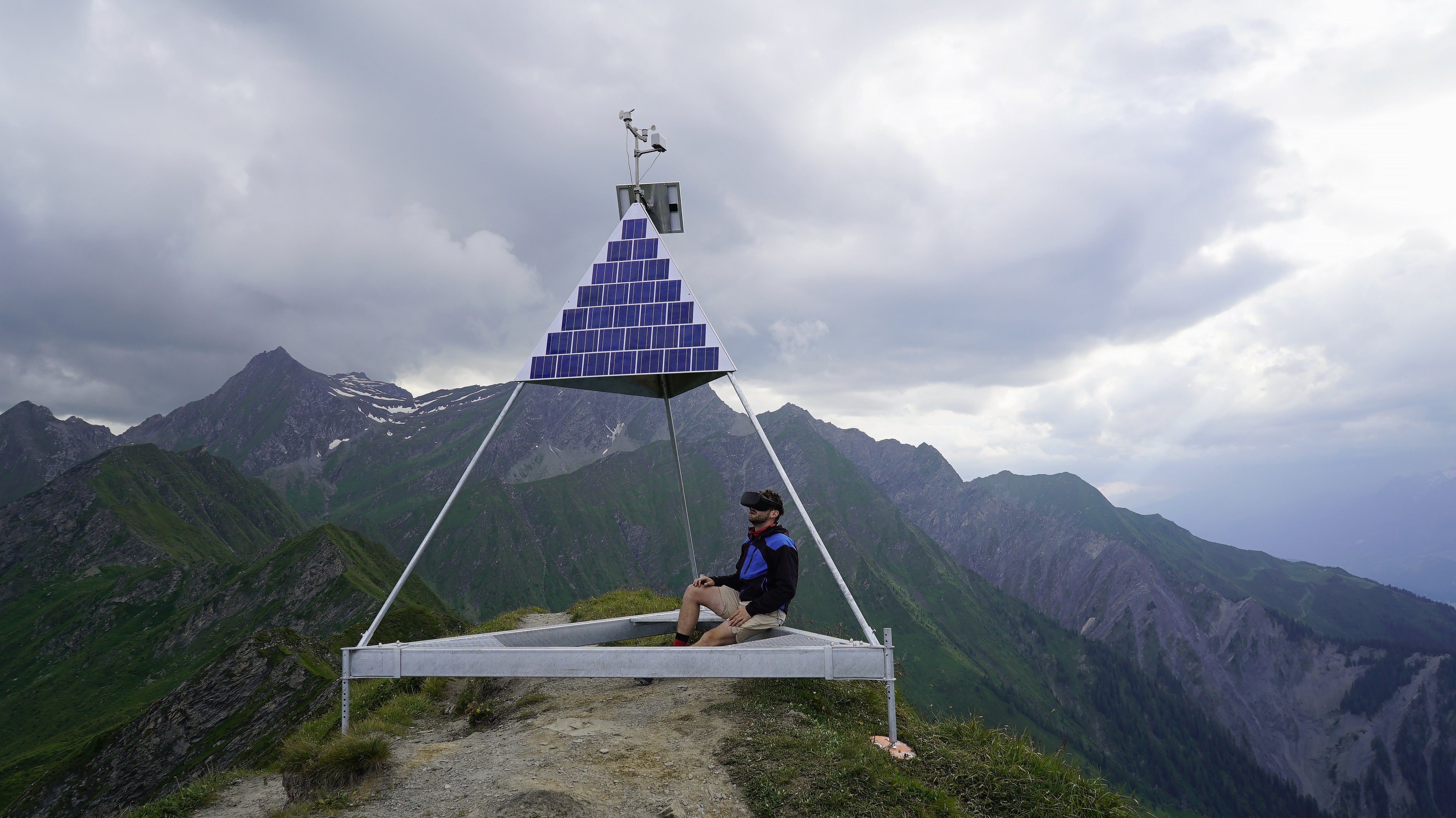 Solarbetriebene Wetterstation