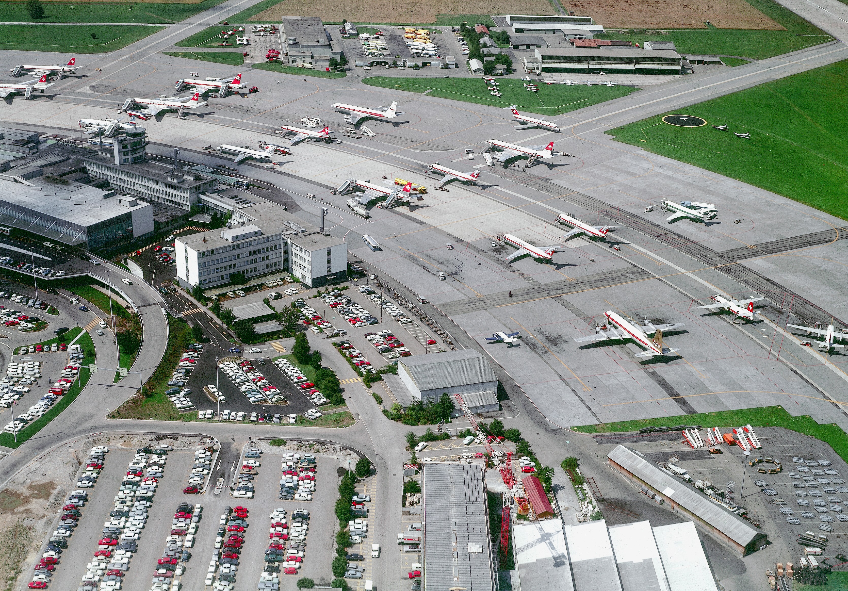 Zürich Flughafen im Jahr 1969