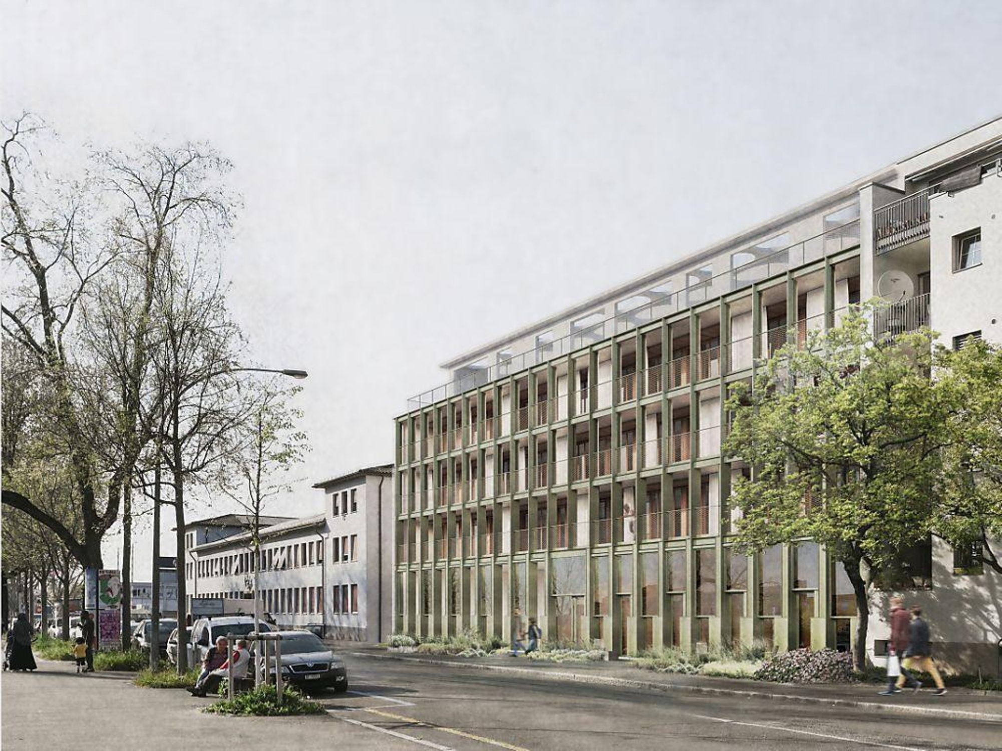 Visualisierung des Projekts Promenadendeck in Basel-Stadt
