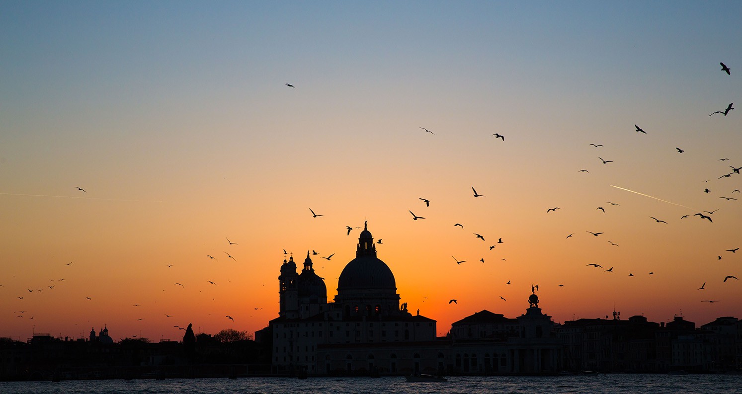 Venedig im Abendlicht (Panorama)