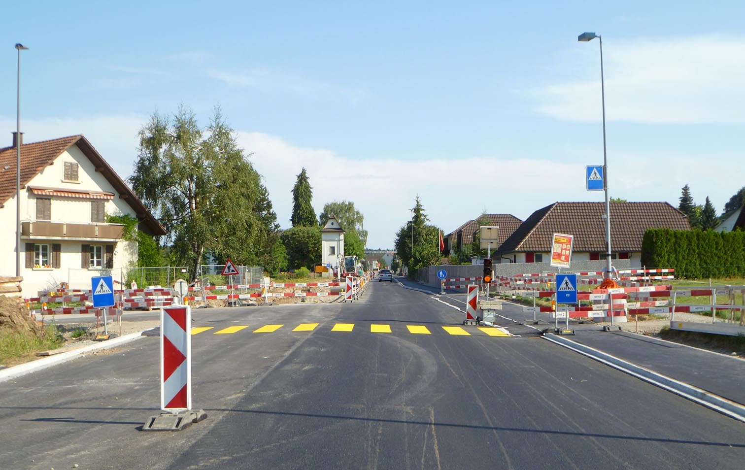 Strassenbaustelle in Schafisheim