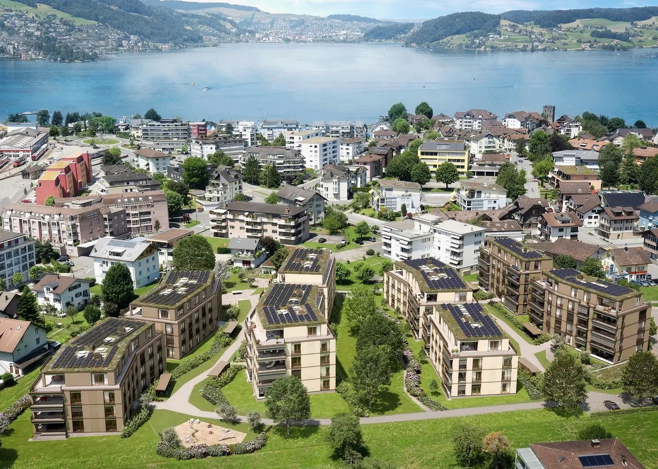 Visualisierung Überbauung Schürmatt in Stansstad