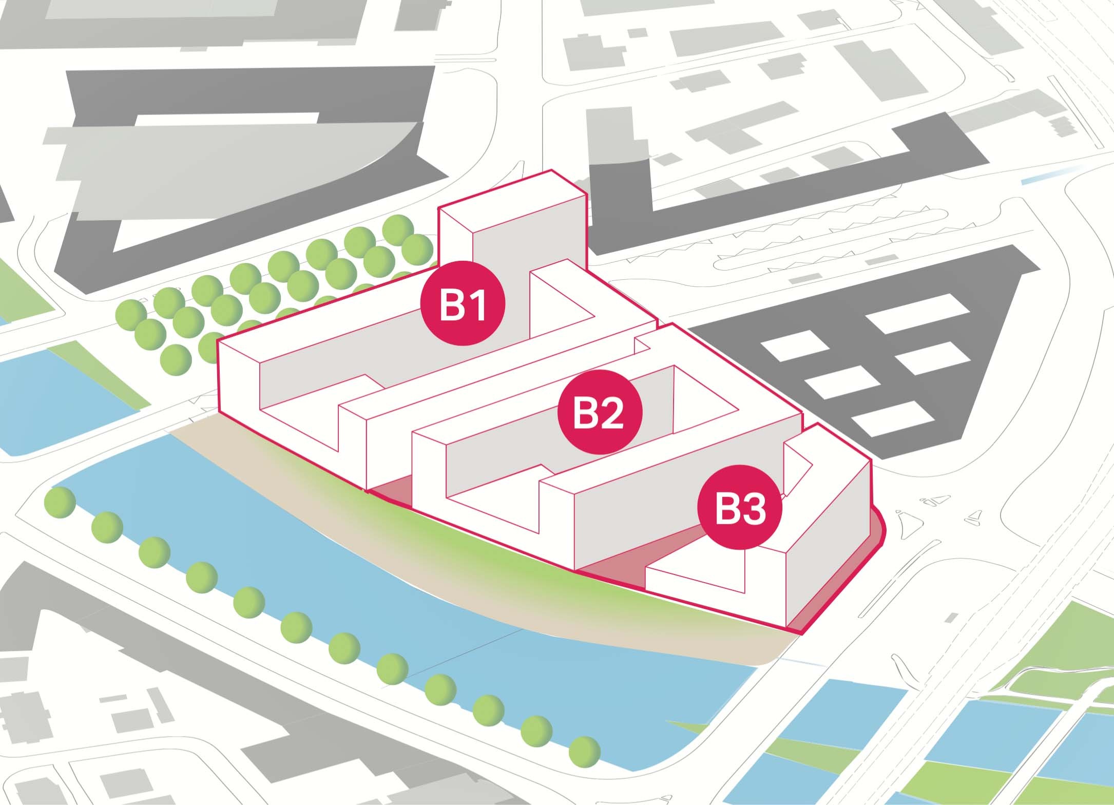 Visualisierung des Seetalplatzes in Emmen, Luzern