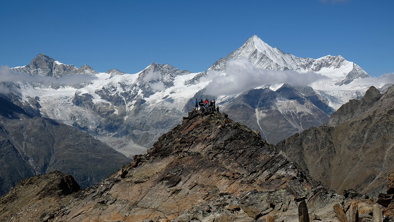 Wanderer im Hochgebirge