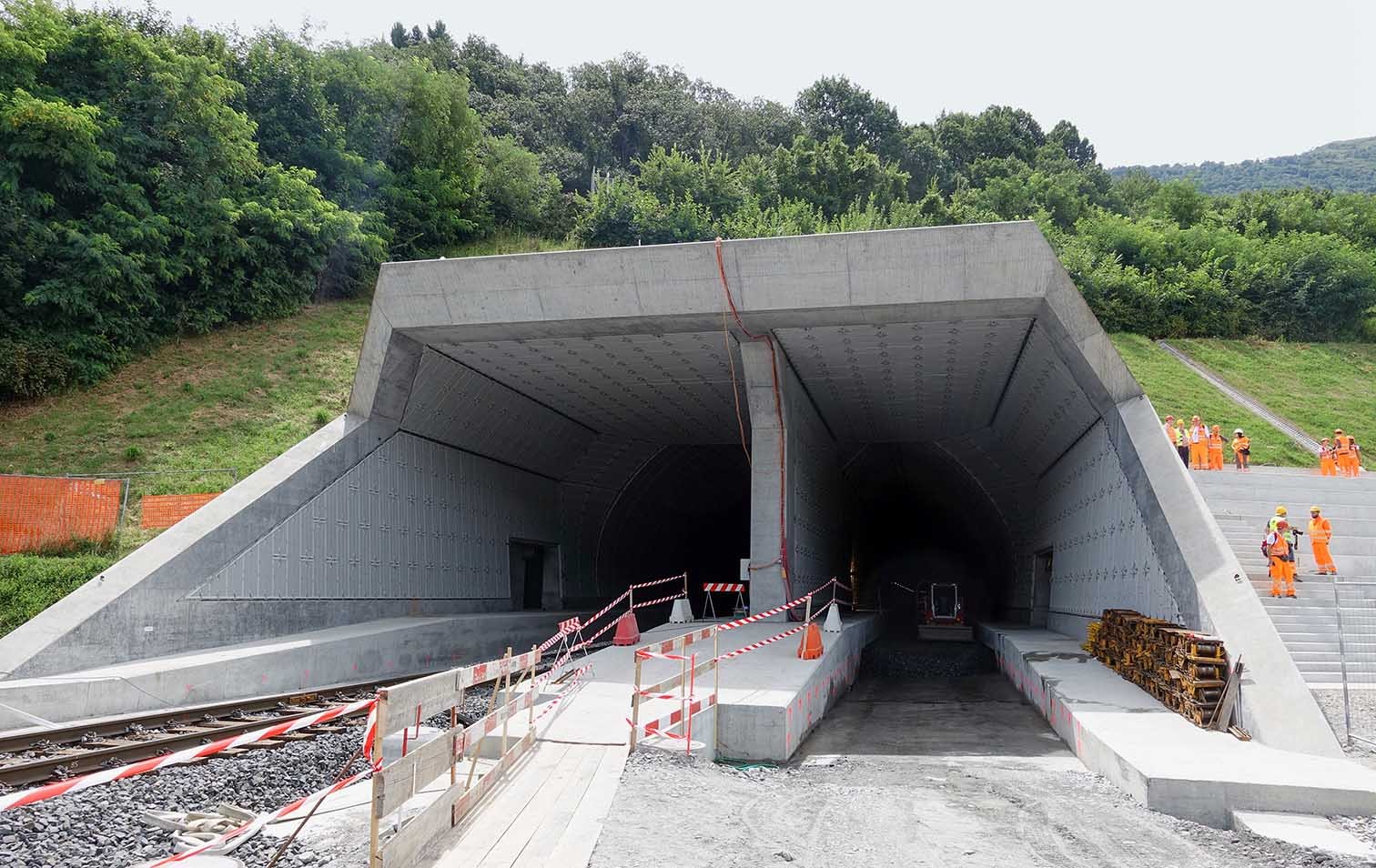 Oströhre des Ceneri-Basistunnels 2017
