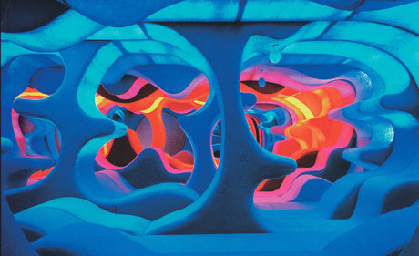 Fantasy Landscape, Visiona 2, Kölner Möbelmesse 1970. (Panton Design Basel)