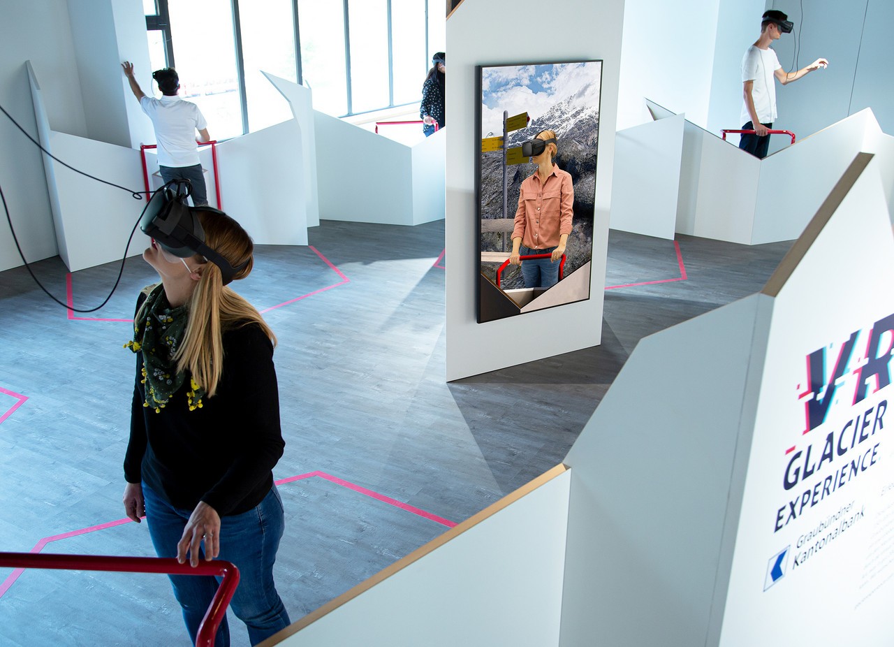 Ausstellung VR Glacier Experience in Pontresina