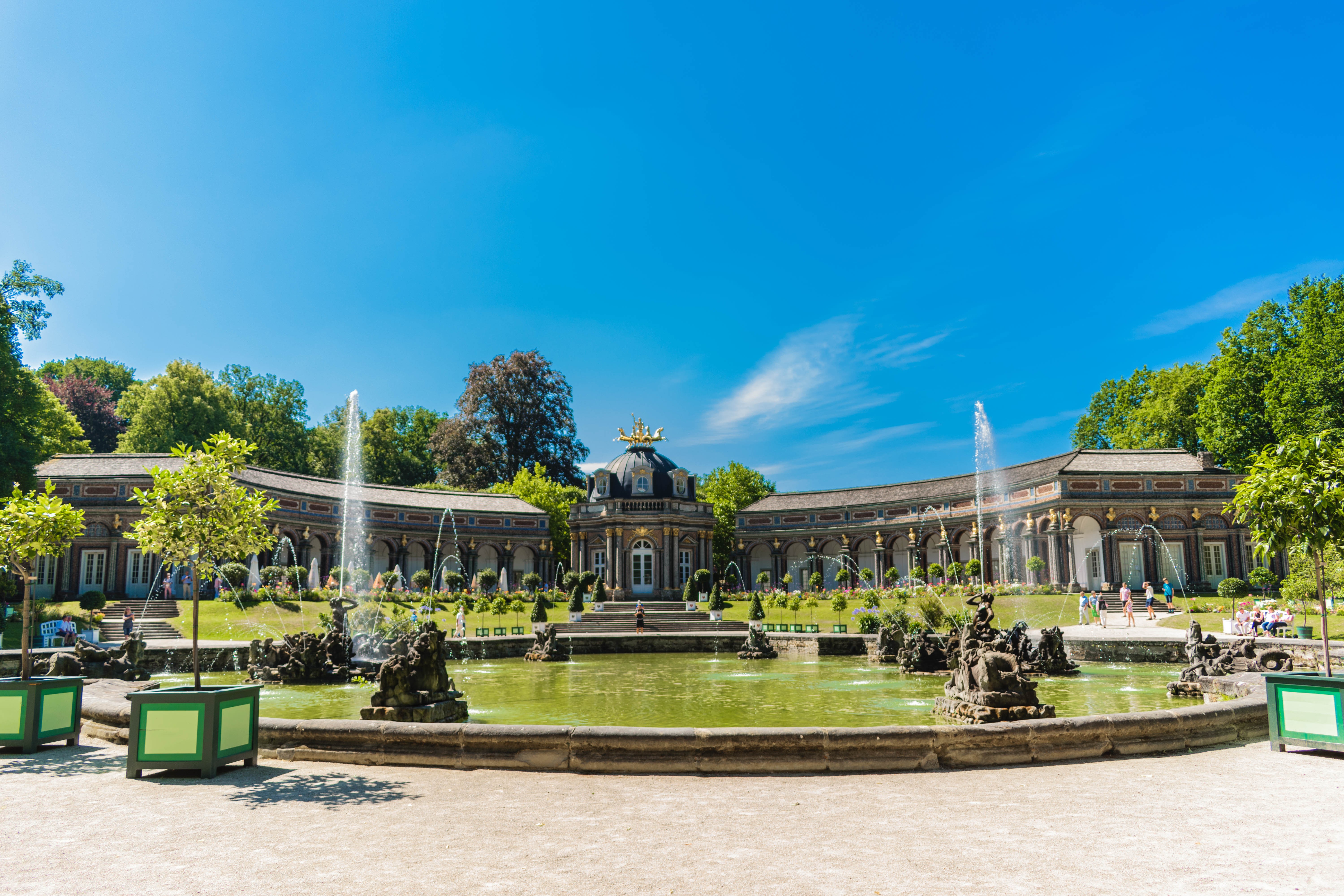 Eremitage Sonnentempel und Orangerie