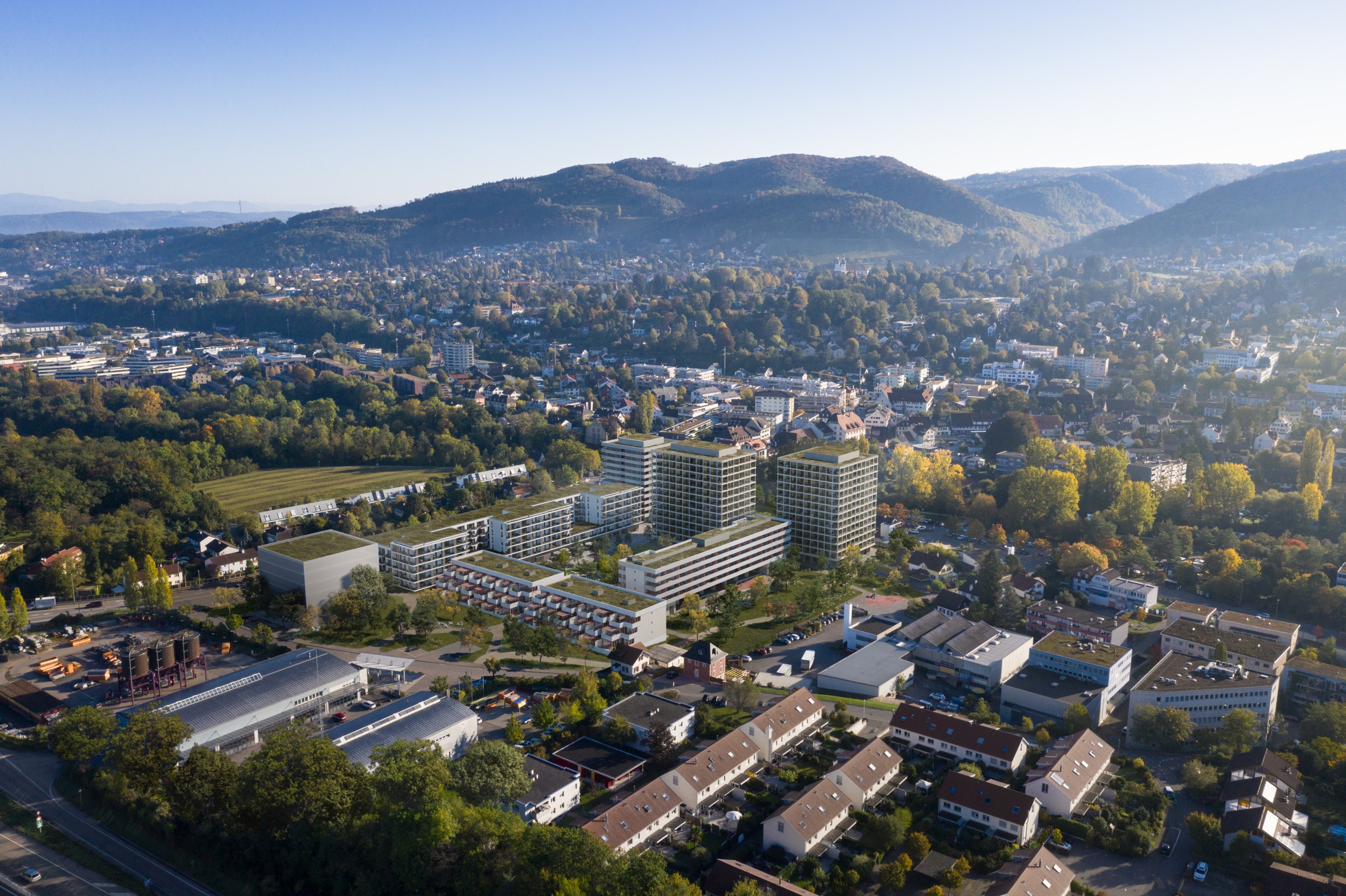 Visualisierung Stöcklin-Areal in Aesch und Reinach