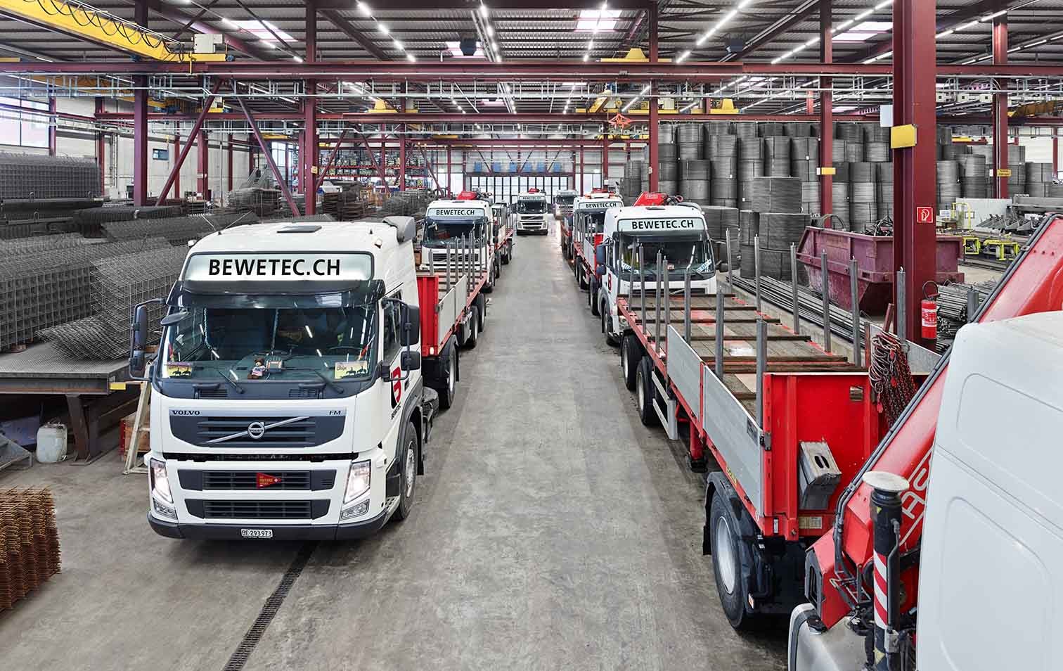 LKW-Flotte der Bewetec AG