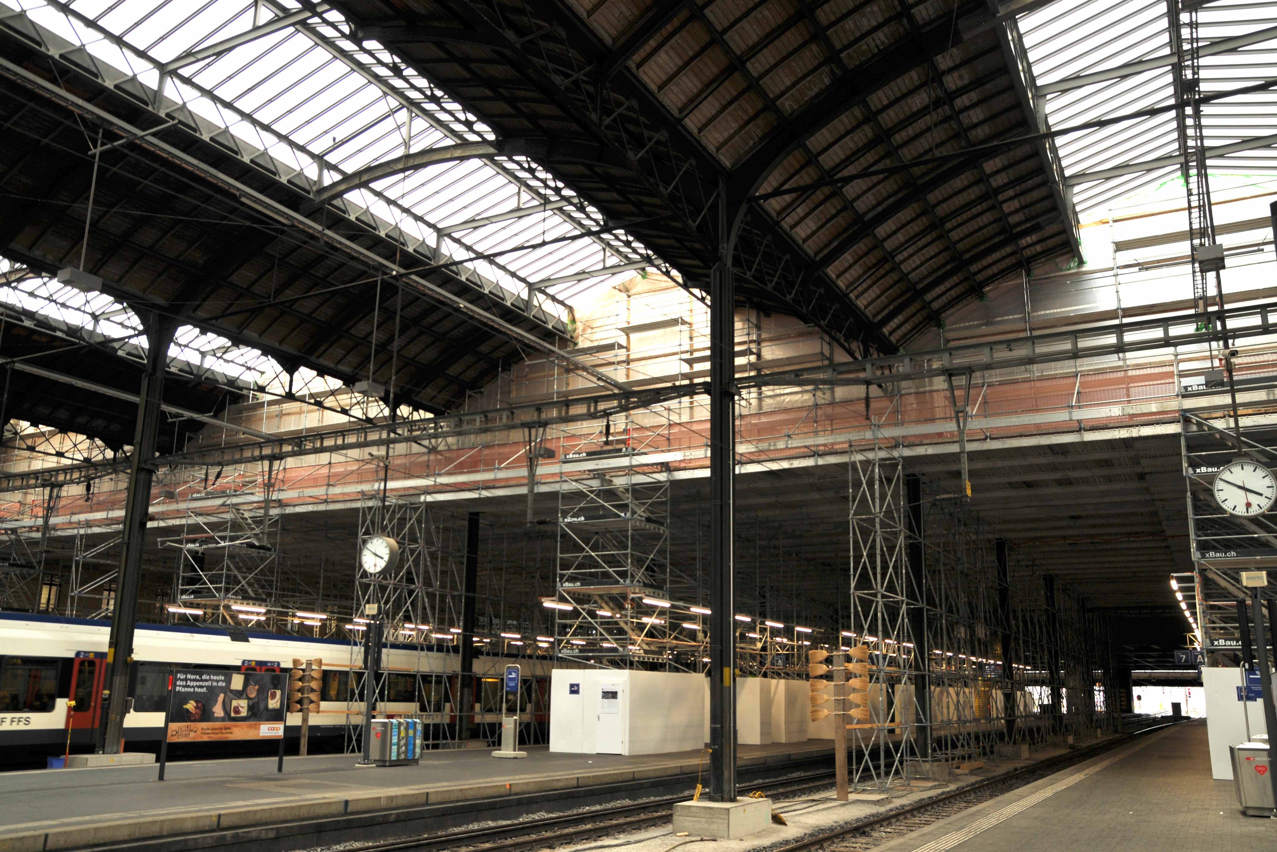 Sanierung Perronhalle Bahnhof Basel SBB