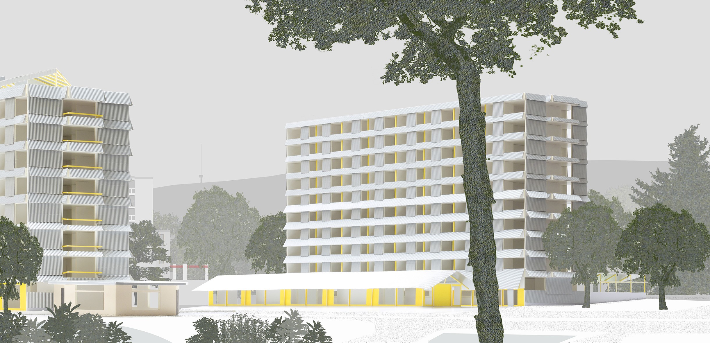 Visualisierung des Projekts «Gilbert & George» in Zürich-Wiedikon