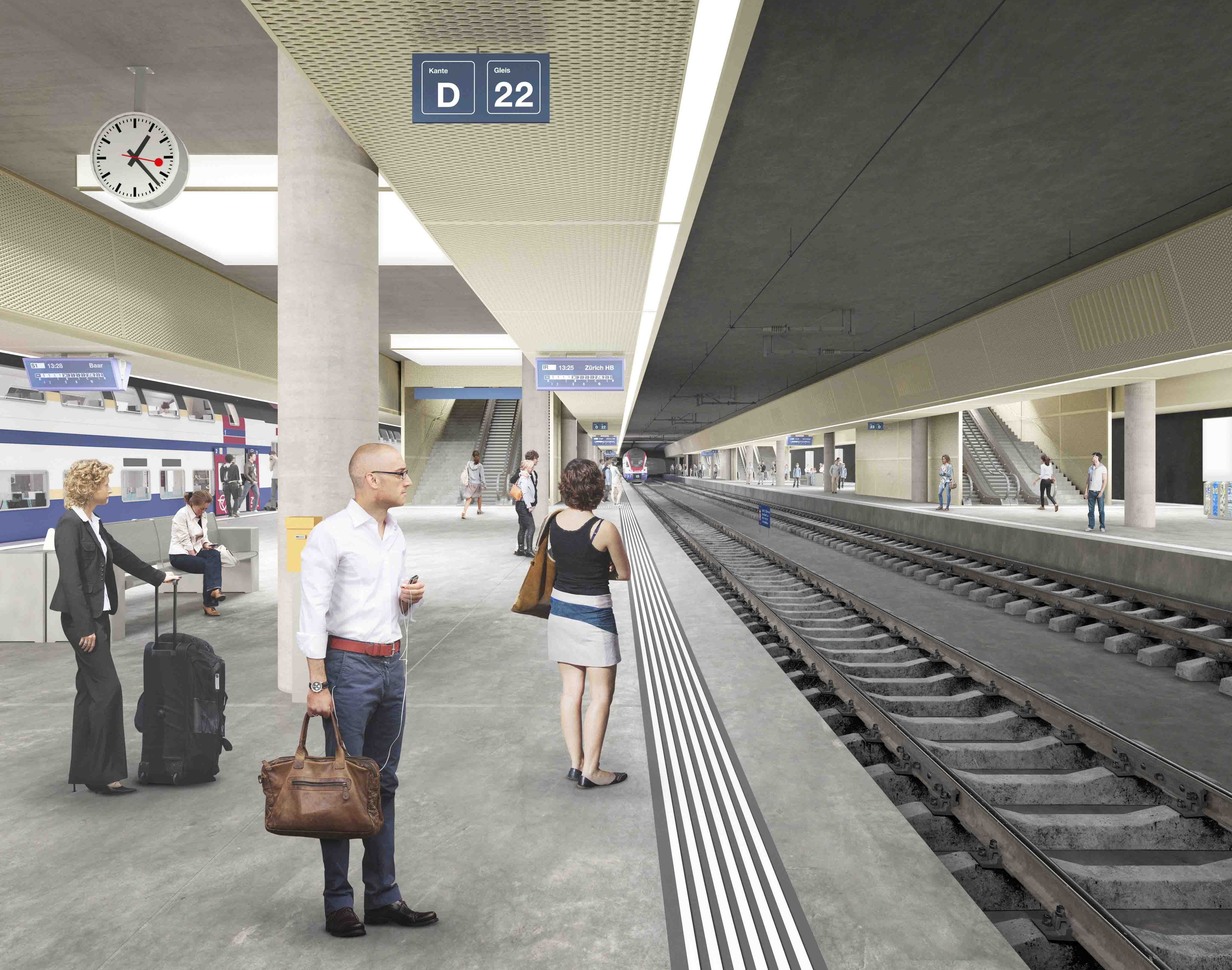 Visualisierung Durchgangsbahnhof Luzern