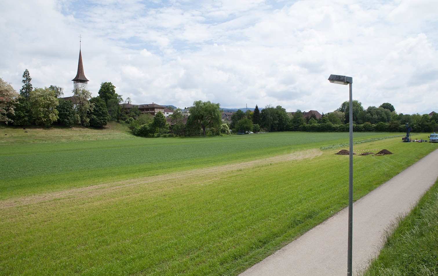 Areal des römischen Gutshofes in Münsingen