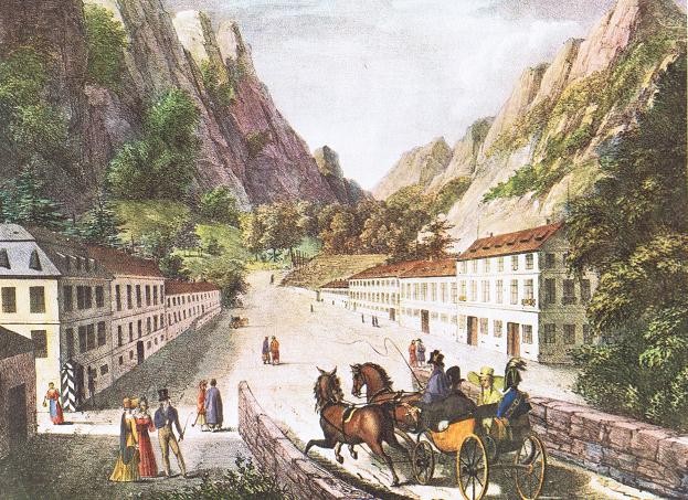 Herkulesbad in Rumänien um 1824
