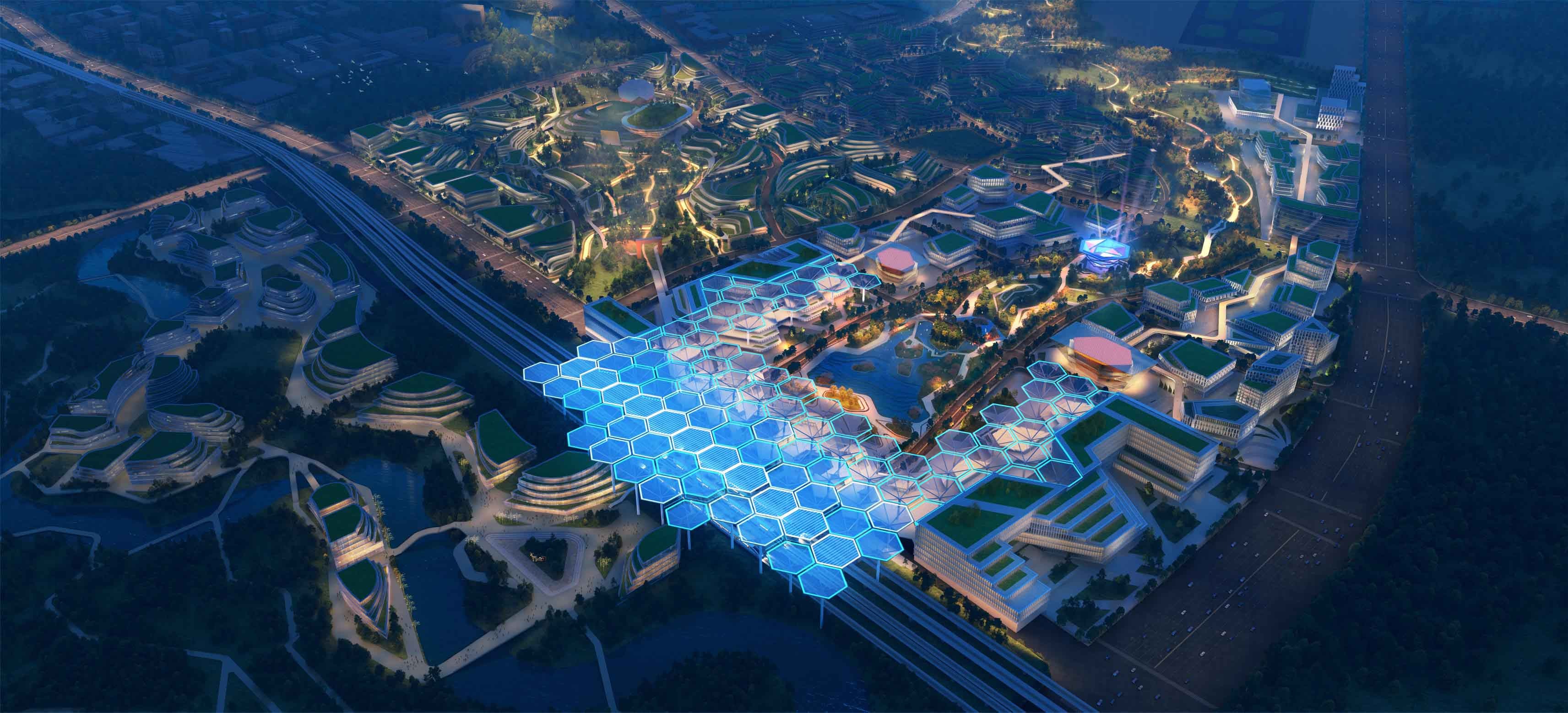 Visualisierung Chengdu Future City Masterplan