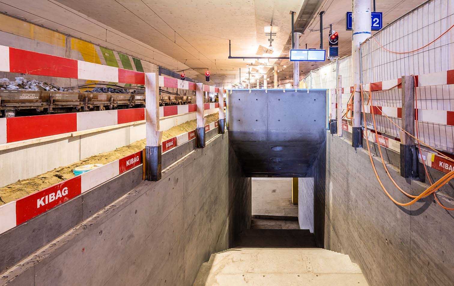 Baustelle Unterführung Mitte Bahnhof Bern