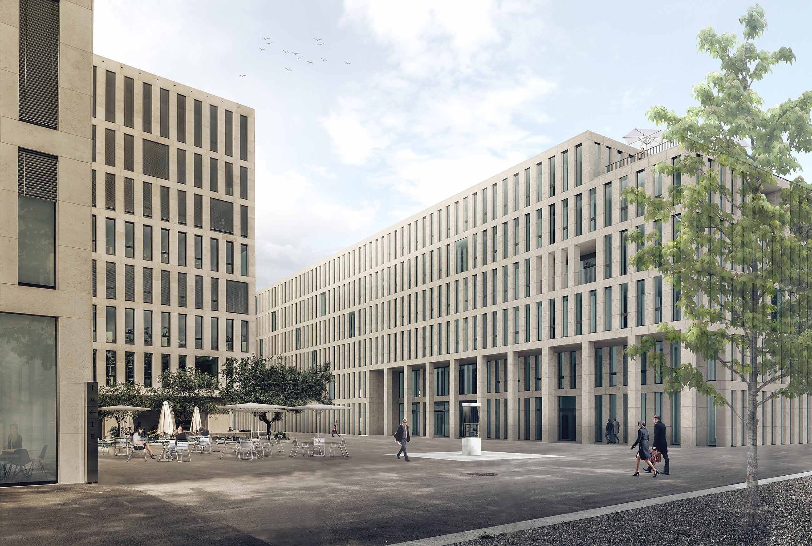 Visualisierung Neubau Verwaltungsgebäude Guisanplatz