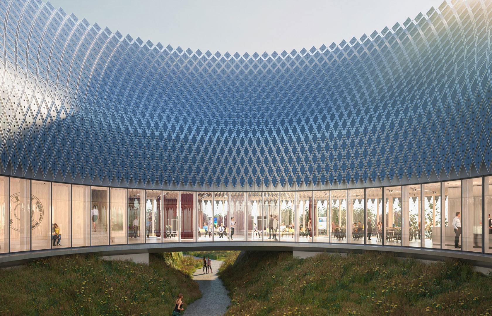 Pavillon auf dem Novartis Campus (Visualisierung)
