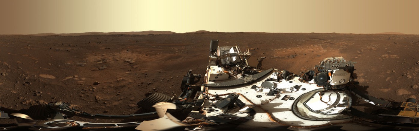 Mars Panorama vom 21. Februar 2021