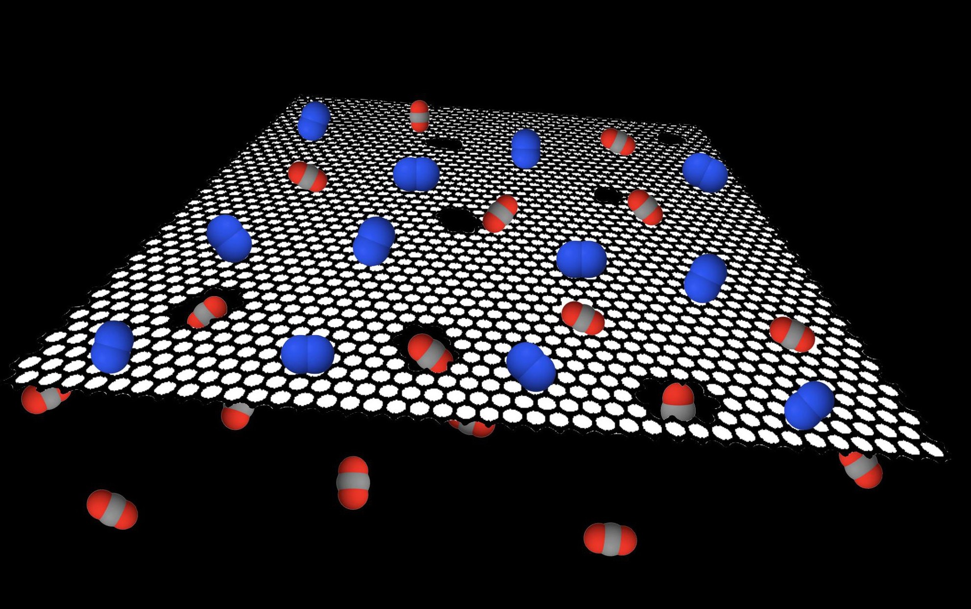 Grafik Grafen-Filter für Kohlenstoffdioxidabscheidung