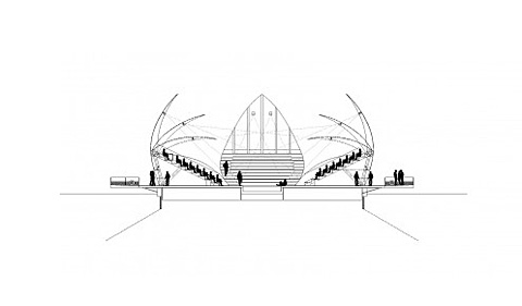 Querschnitt durch die Konstruktion (Grafik: Architekten)