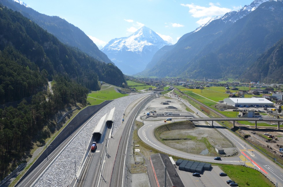 Nordportal Gotthard-Basistunnel in Erstfeld