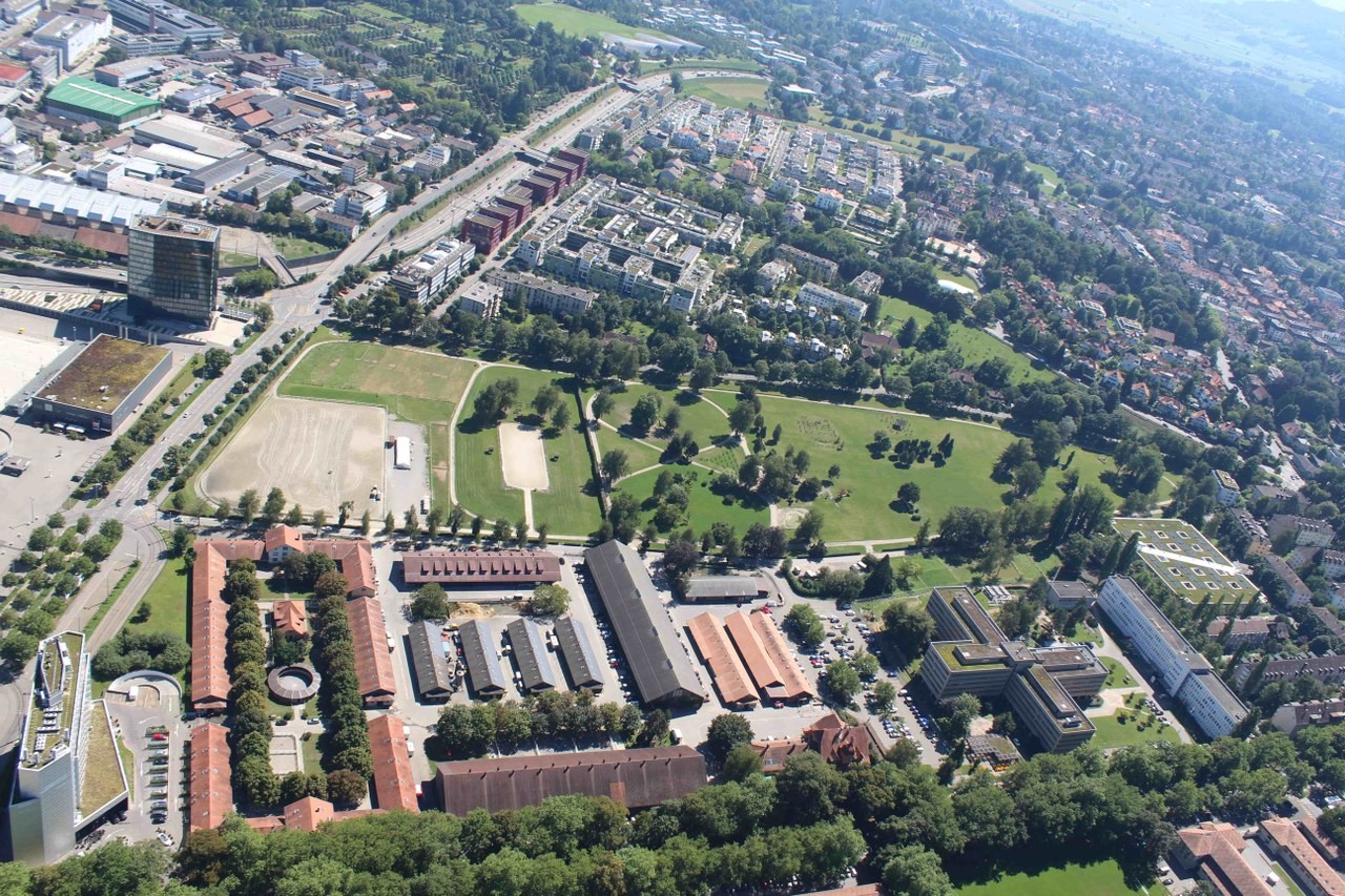 Das Areal Springgarten in Bern