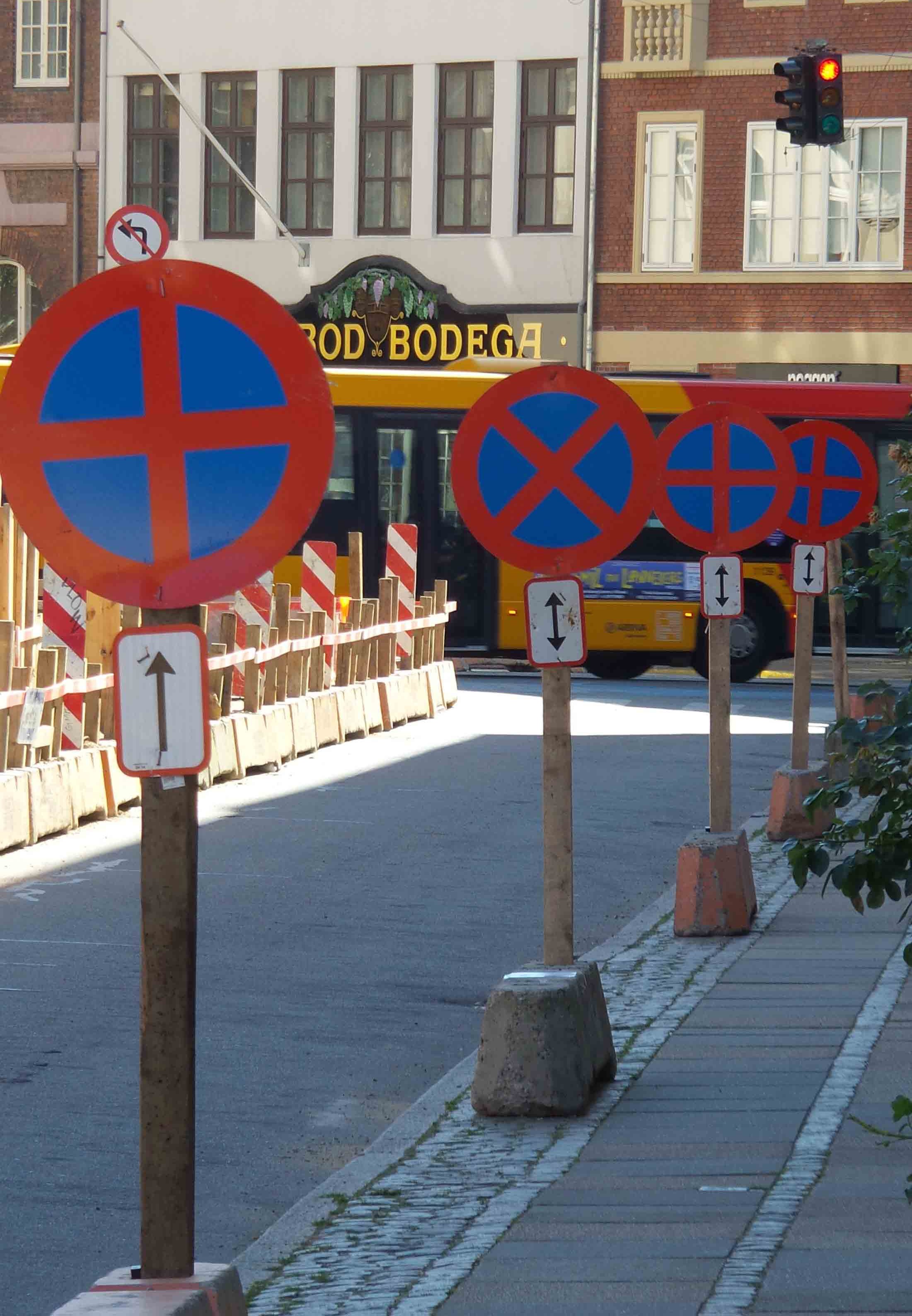 Strassenschilder in Kopenhagen