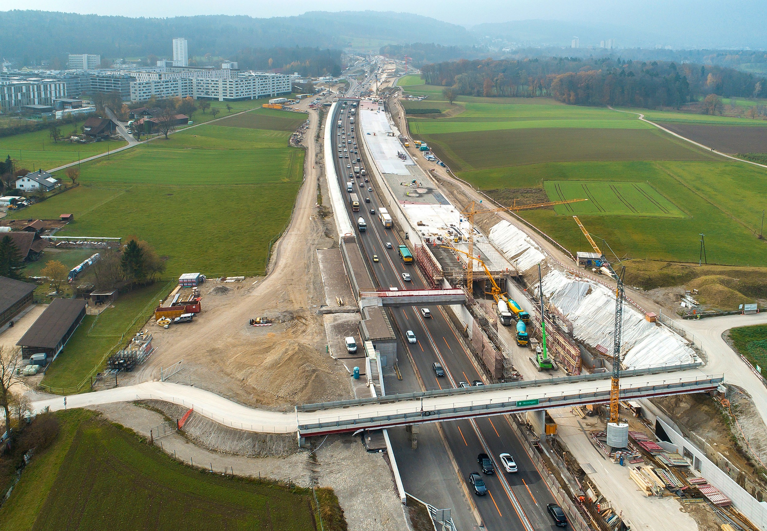 Bauarbeiten Nordumfahrung Zürich