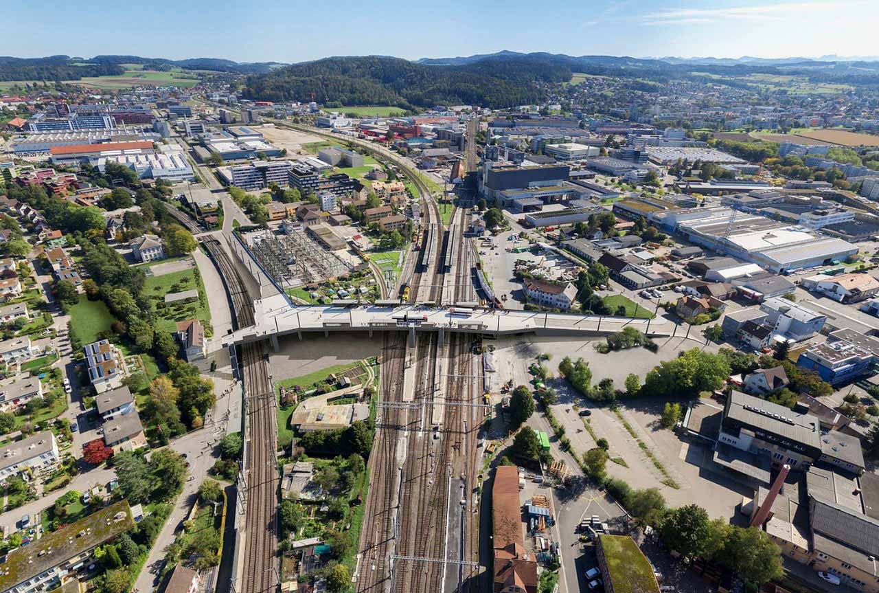 Visualisierung Brücke in Grüze