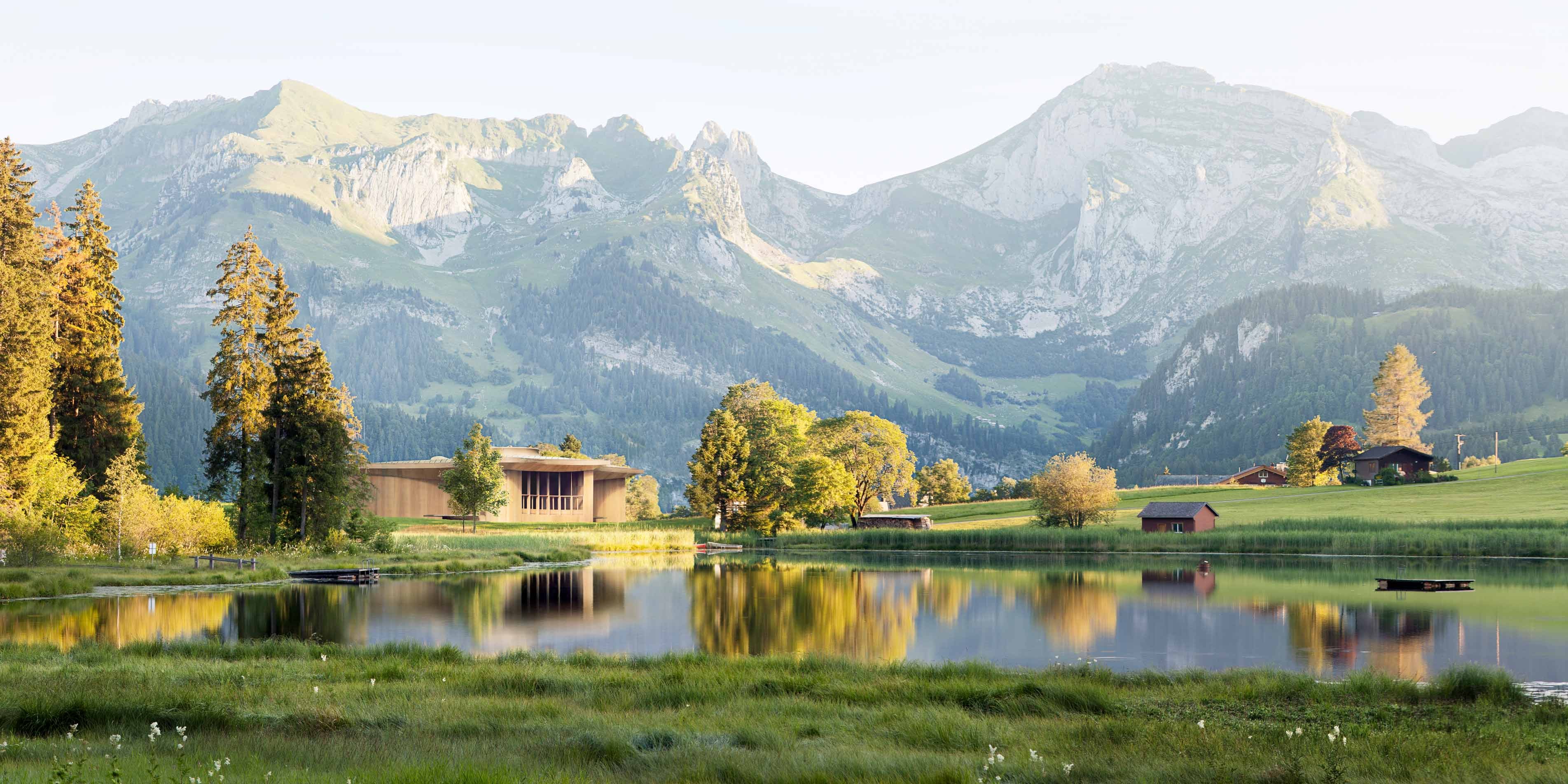 Visualisierung Klanghaus Toggenburg am Schwendisee