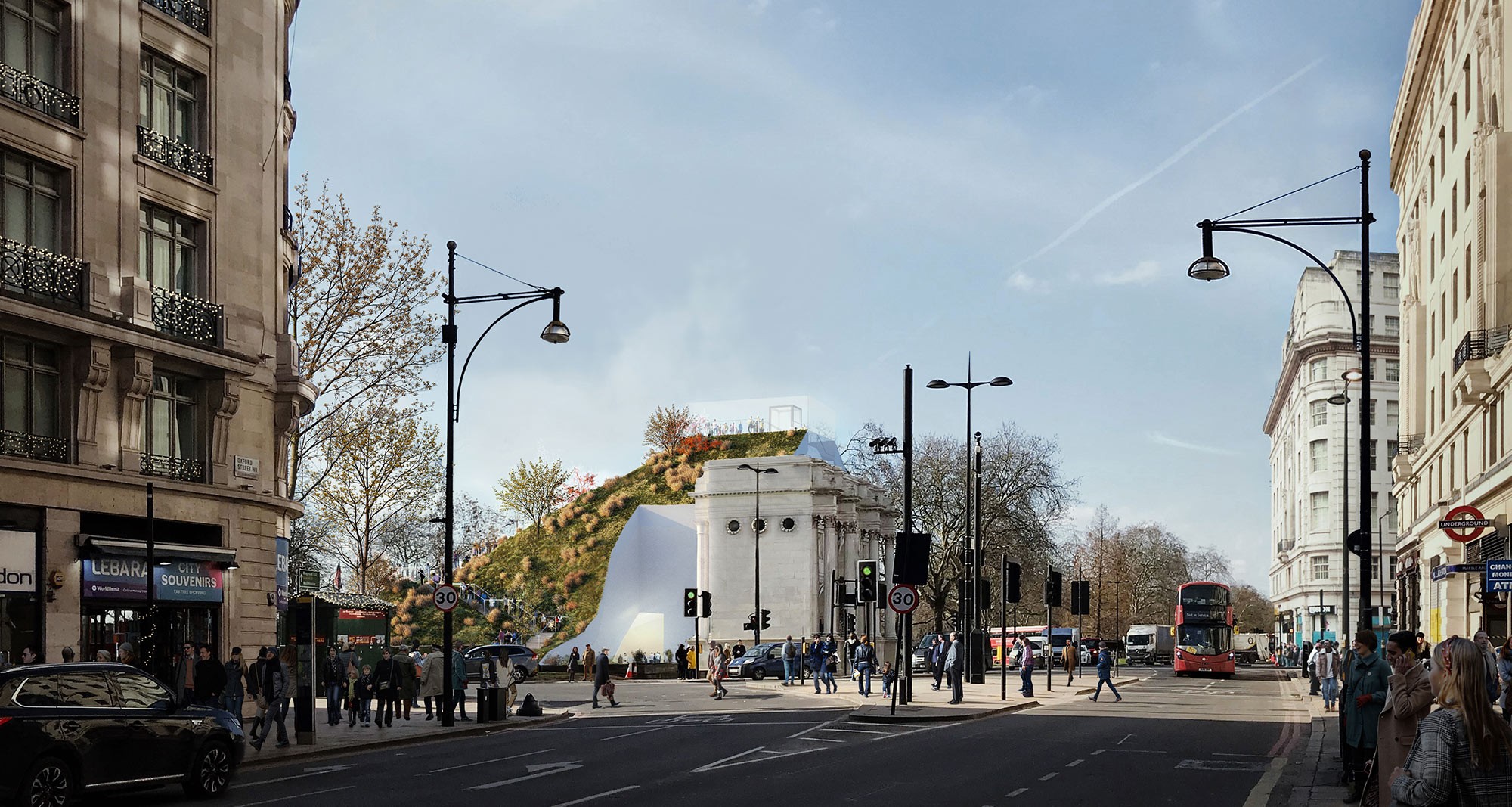 Marble Arch Hill, Visualisierung