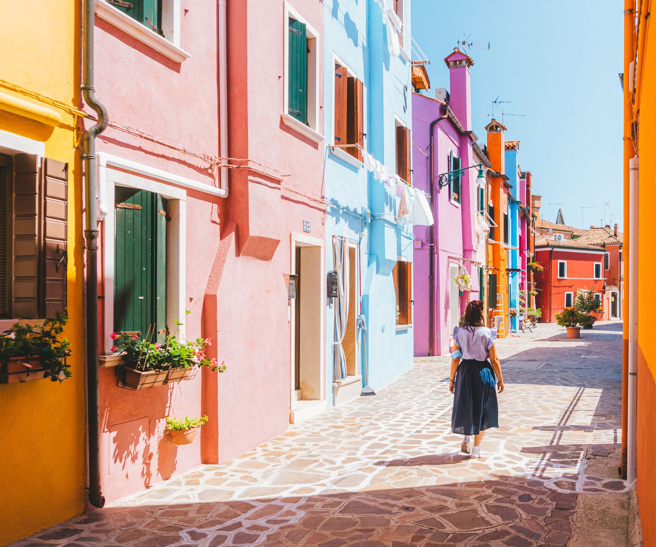 Gasse in Burano