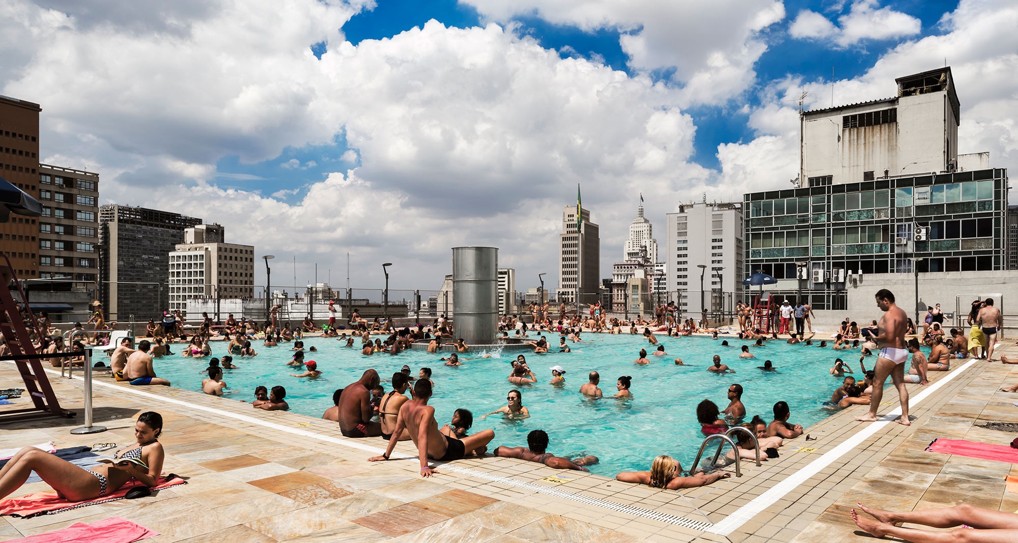 Das Dach des umgenutzten Warenhauses São Paulo.