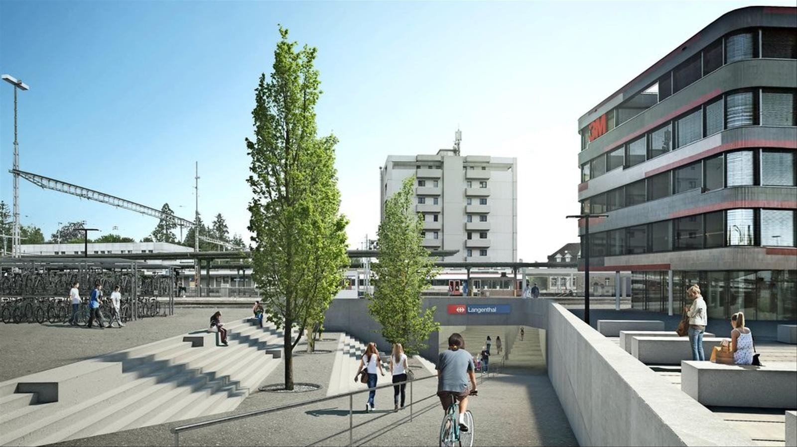 Bahnhofplatz Nord Langenthal