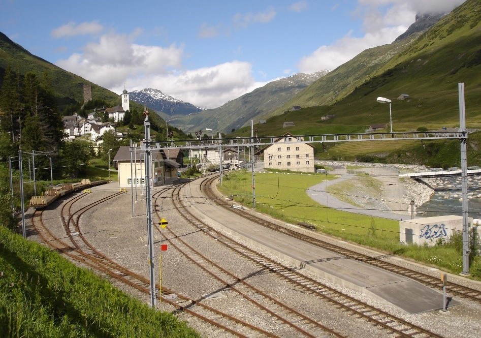 Bahnhof Hospental im Kanton Uri