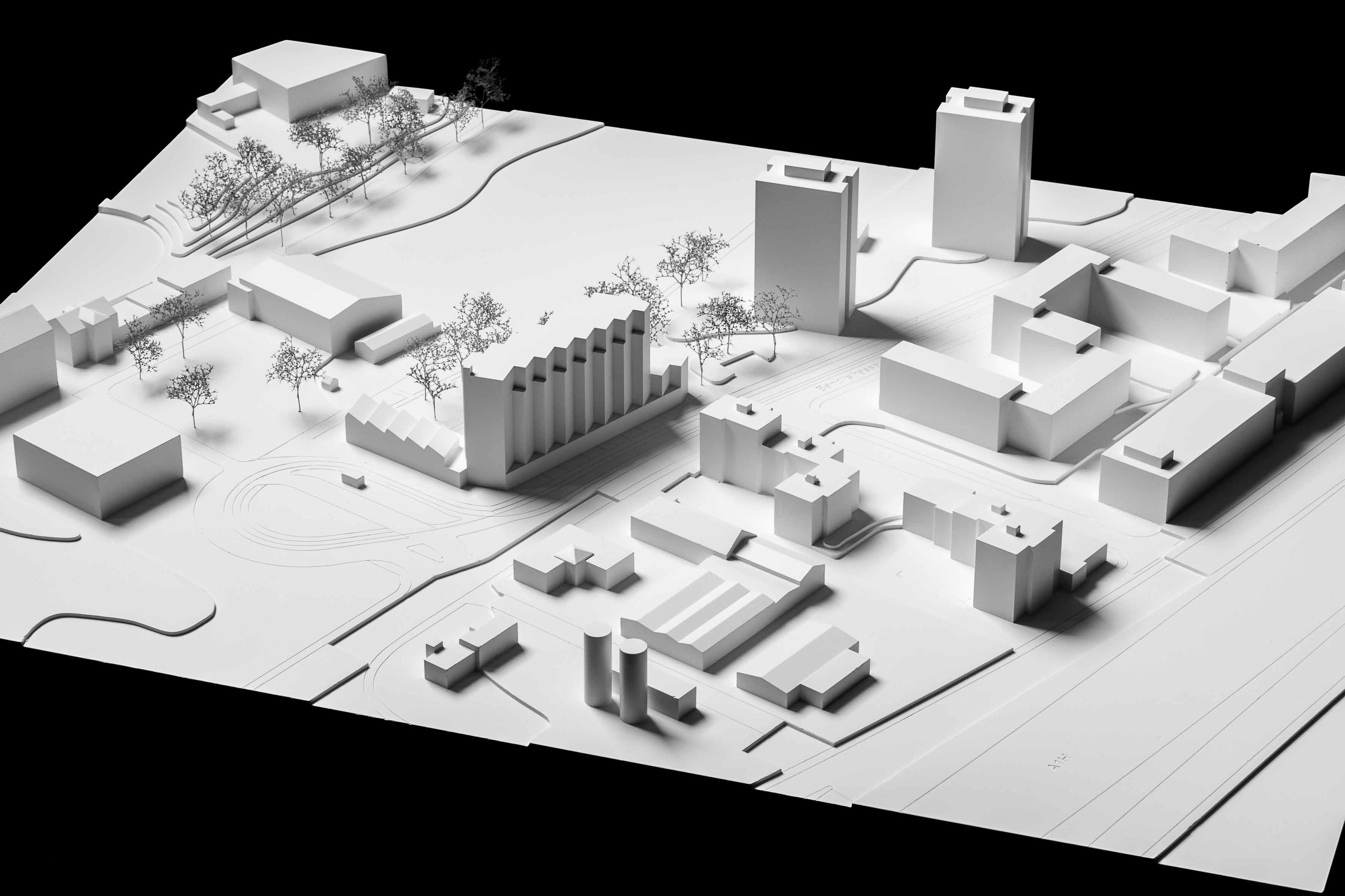 Modell Ersatzneubau Werdhölzli-Siedlung in Zürich-Altstetten