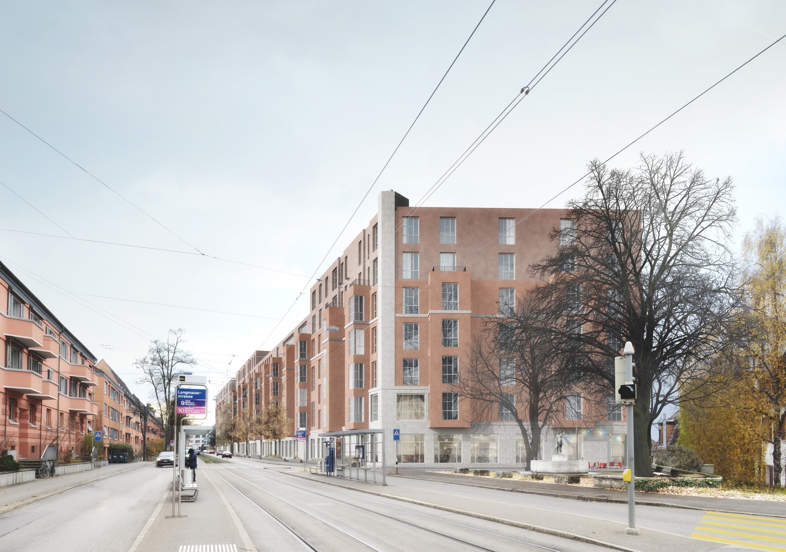 Neubauprojekt Baugenossenschaft Oberstrass Winterthurerstrasse Zürich