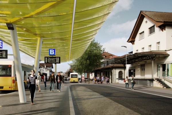 Visualisierung Umbau Bahnhof Sursee