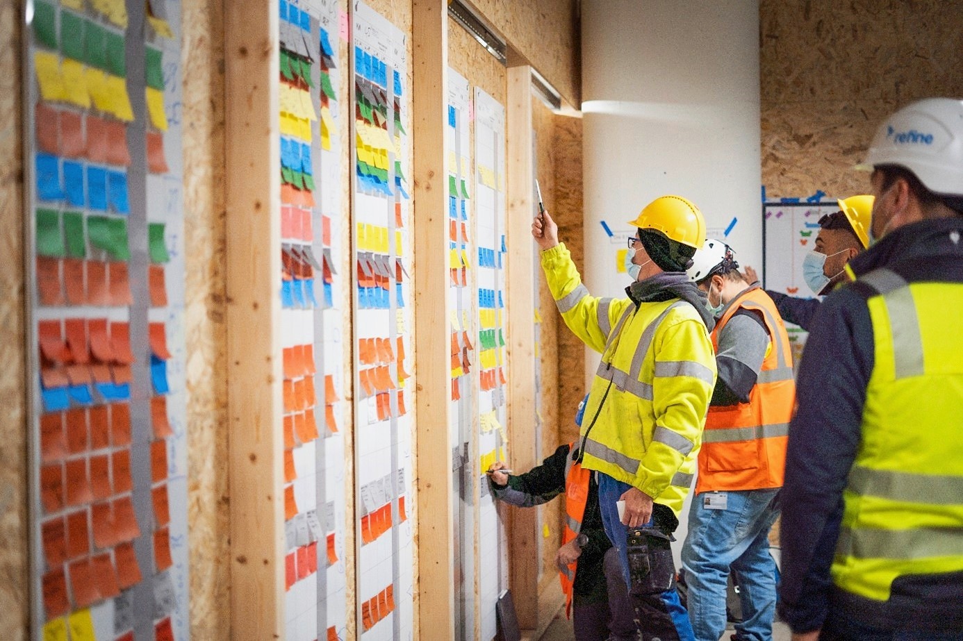 Produktionsplanungen auf der Baustelle des Inselspitals Bern