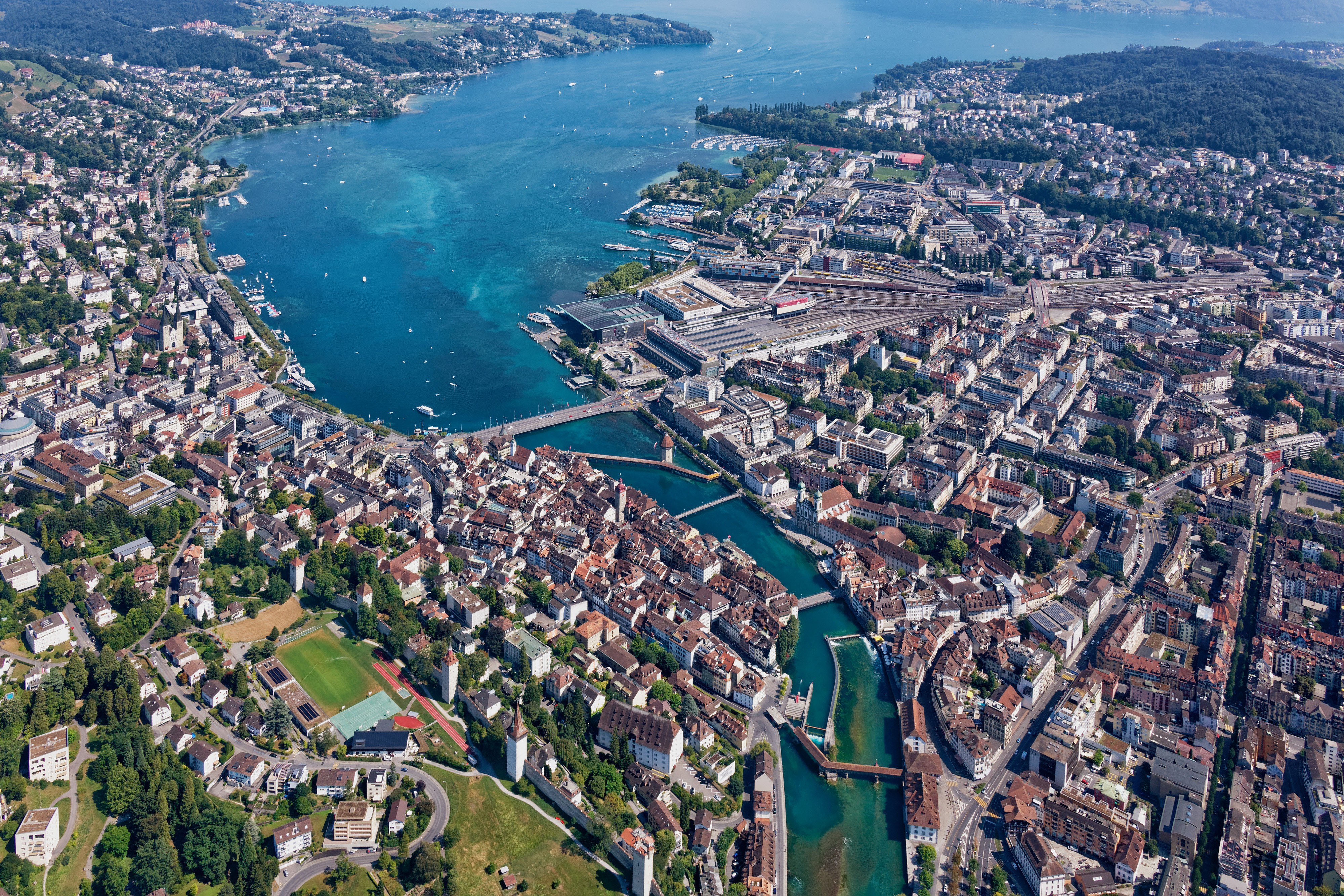 Luzern aus der Vogelperspektive