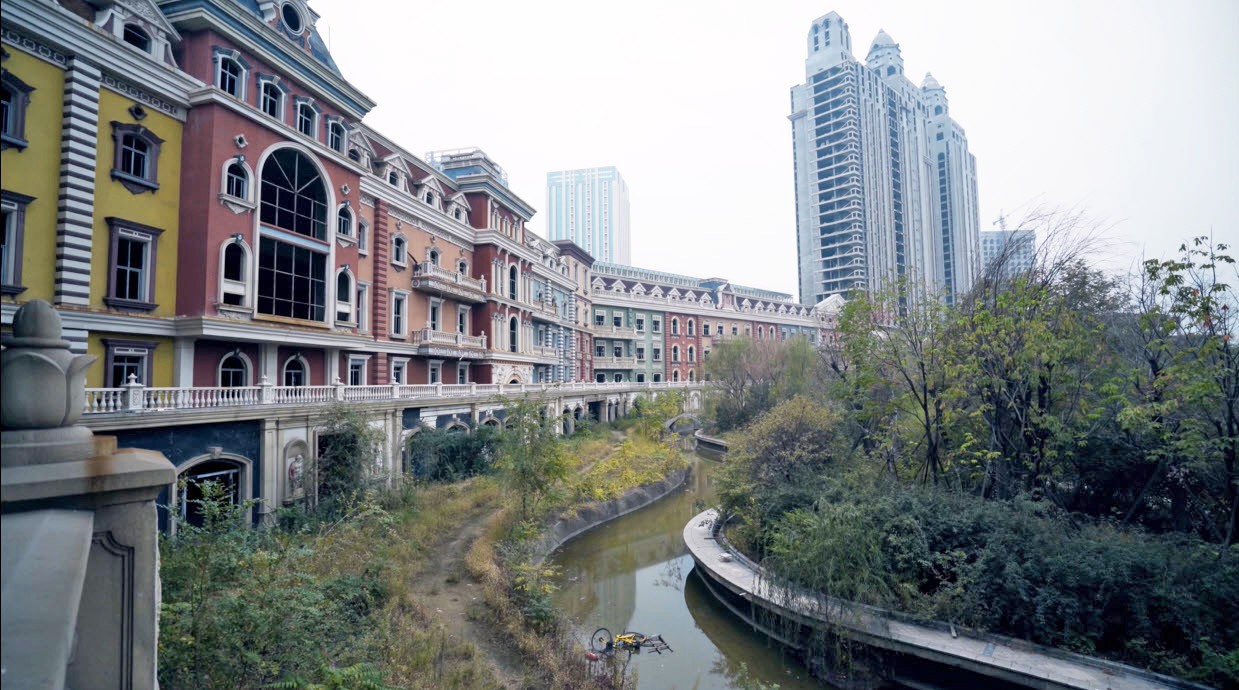 Geisterstadt des Xiangyun International Project in China