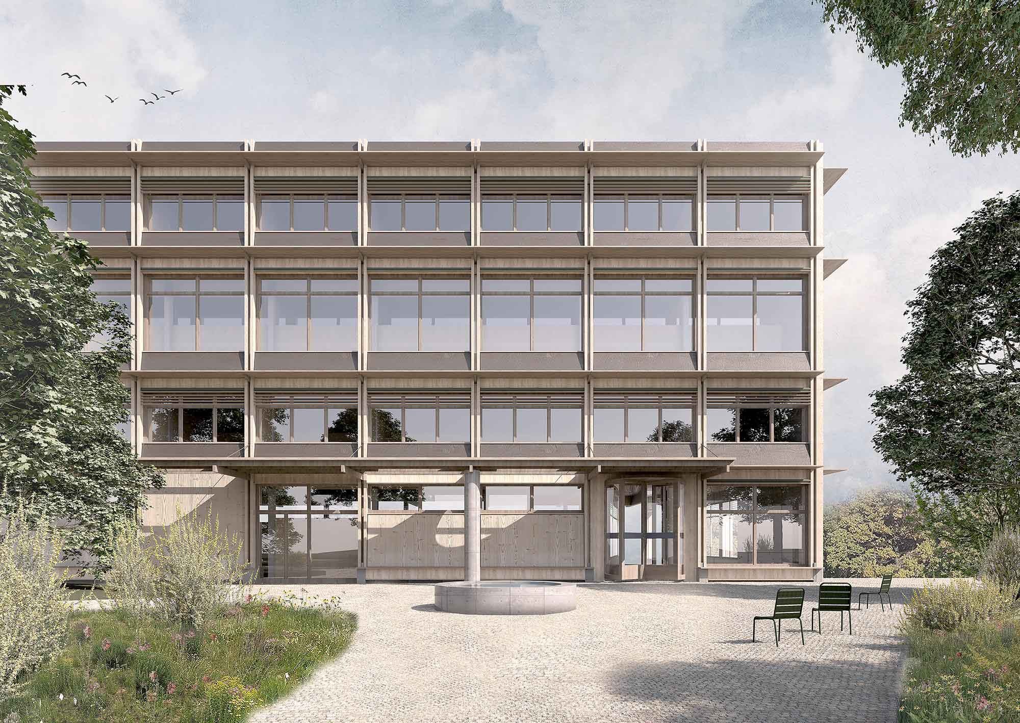 Visualisierung Ersatzneubau Bezirksgericht Hinwil