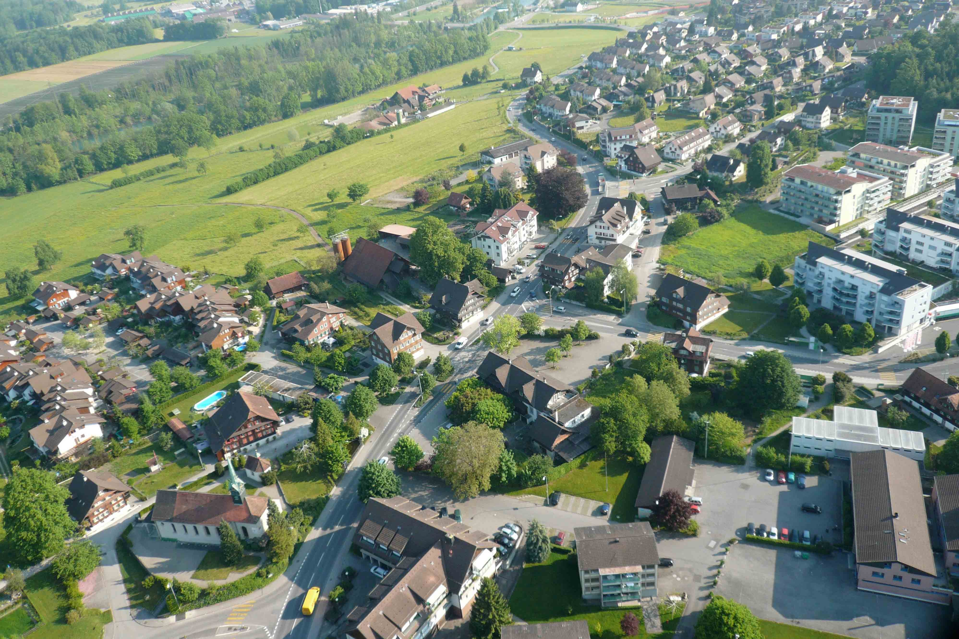 Gemeinde Buchrain aus der Luft